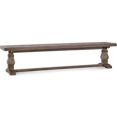 Caleb 83 Inch Bench In Distressed Brown