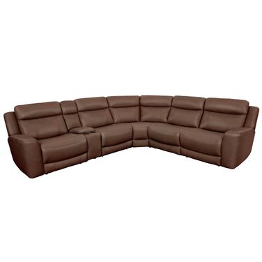 Calgary 6-Piece Sectional In Autumn Umber
