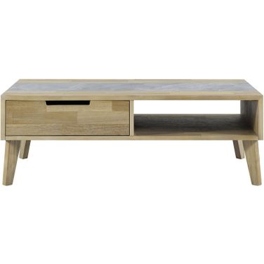 Calgary Sintered Stone Cocktail Table In Brown