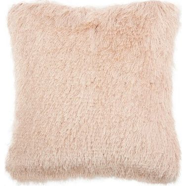 Cali Shag Pillow In Blush Pink