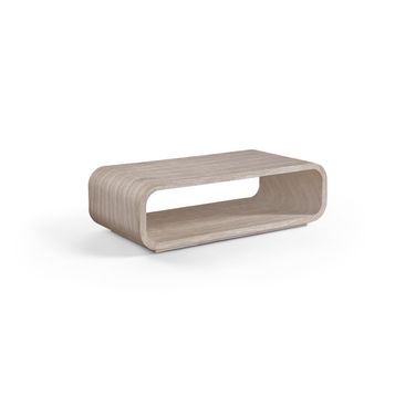 Calix Concrete Indoor and Outdoor Coffee Table In Travertine