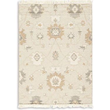 Calkin 5 ft x 7 ft Rug In Linen and Gray