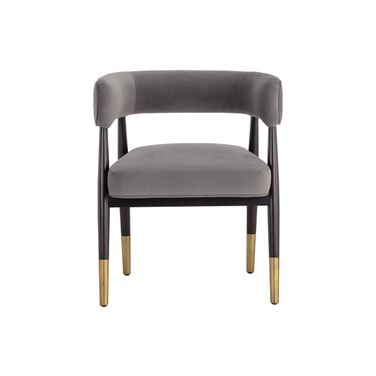 Callem Dining Armchair In Antonio Charcoal