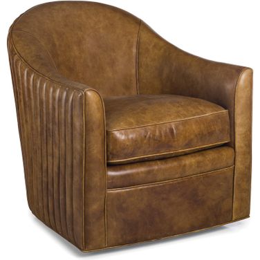 Callie Swivel Chair In Chestnut