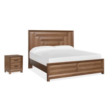 Callisto Panel Bedroom Set In Bourbon Brown