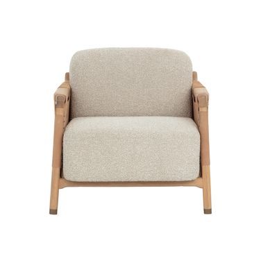 Calloway Lounge Chair In Santa Cruz Oatmeal and Nubuck Tan