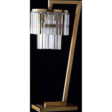 Callum Brass Gold/Clear Table Lamp