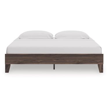Calverson King Platform Bed In Brown