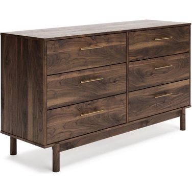 Calverson Mocha Six Drawer Dresser