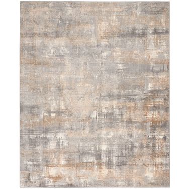 Calvin Klein Rush 7' x 10' Modern Indoor Rug In Grey and Beige