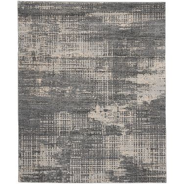 Calvin Klein Rush 8' x 10' Modern Indoor Rug In Grey and Beige