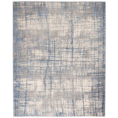 Calvin Klein Rush 9' x 12' Indoor Rug In Ivory Blue