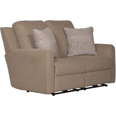 Calvin Power Reclining Loveseat In Putty