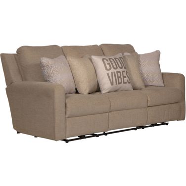 Calvin Power Reclining Sofa In Putty