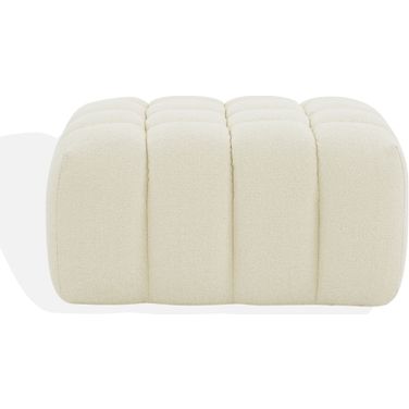 Calyna Boucle Ottoman In Creme