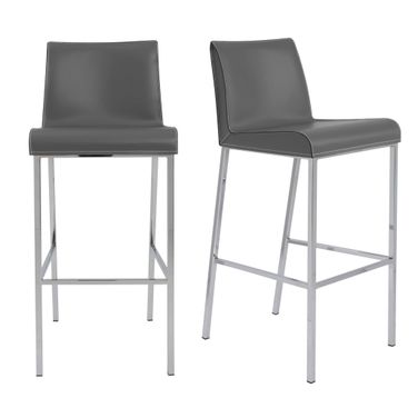 Cam Barstool Set of 2 In Gray