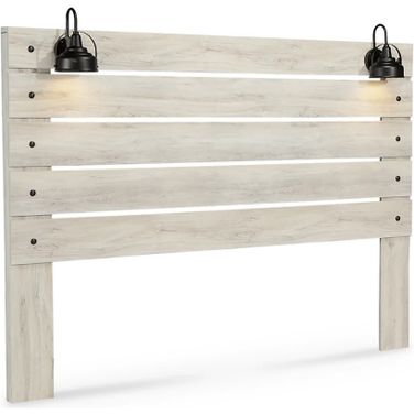 Cambeck White Wash King Panel Headboard Only