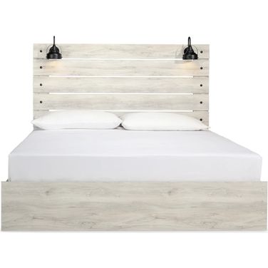 Cambeck Whitewash King Panel Bed