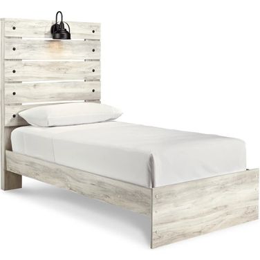 Cambeck Whitewash Twin Panel Bed