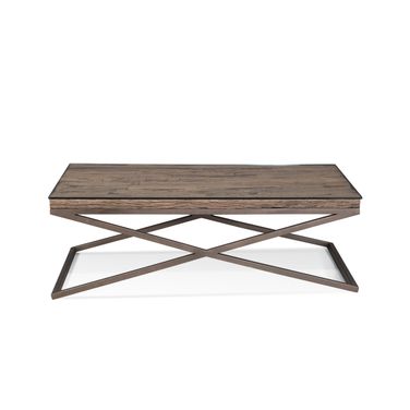 Cambria Coffee Table In Brown and Bronze
