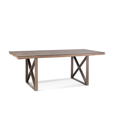 Cambria Dining Table In Brown and Bronze