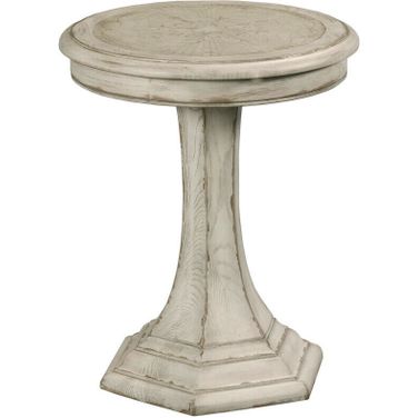 Civette Round End Table In Creme