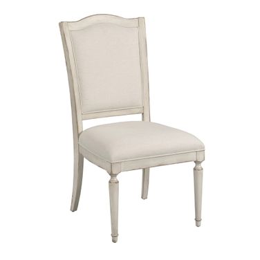 Daniella Upholstered Side Chair Set of 2 In Creme