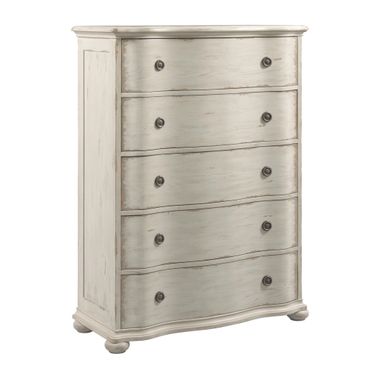 Cambric Helene Five Drawer Chest In Creme
