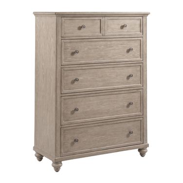 Cambric Miriam Five Drawer Chest In Creme