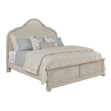 Cambric Vignette California King Panel Bed In Creme