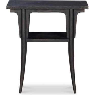 Camden Albert Accent Table In Rustic Black