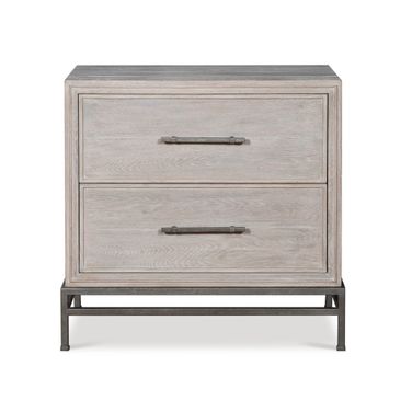 Camden Benton Nightstand In Rustic White