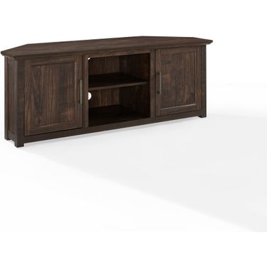 Camden Corner TV Stand For 65+ Inch TVs In Dark Walnut