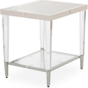 Camden Court End Table In Pearl