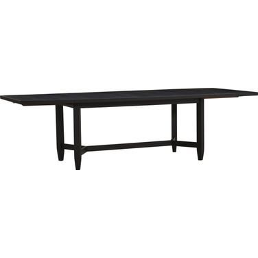 Camden Extendable Trestle Dining Table In Domino