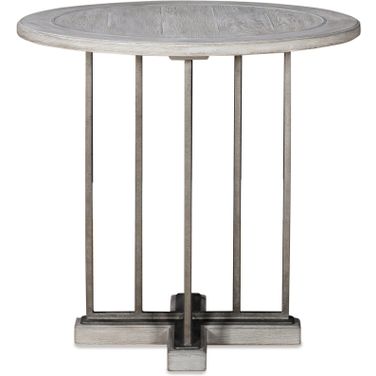 Camden Jacob Side Table In Rustic White
