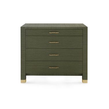 Camden Large 4-Drawer Chest In Deep Olive