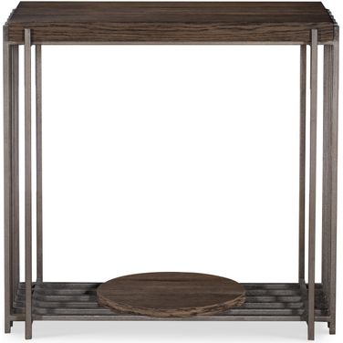 Camden Matthew Accent Table In Rustic Brown