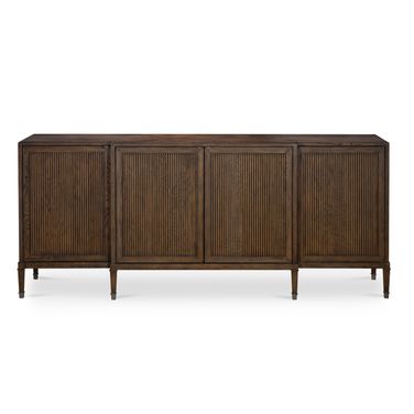 Camden Peyton Credenza In Rustic Brown