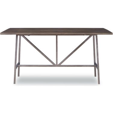 Camden Phillip Flip-Top Table In Rustic Brown