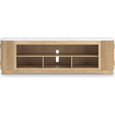 Camdill 80 Inch TV Stand In Light Brown