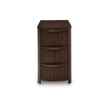 Camdill Chairside End Table In Dark Brown