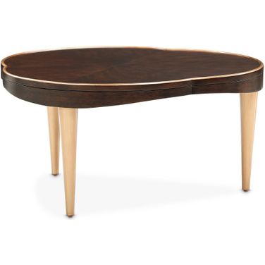 Camellia Field Cocktail Table In Warm Pecan