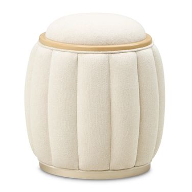 Camellia Field Round Bench In Caramel
