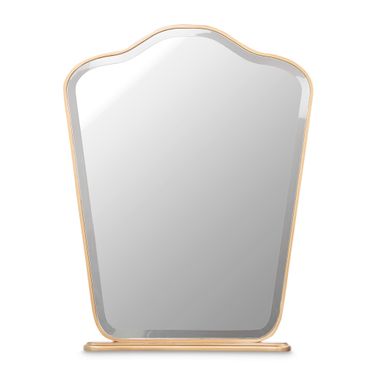 Camellia Field Vanity Mirror In Antique Gold