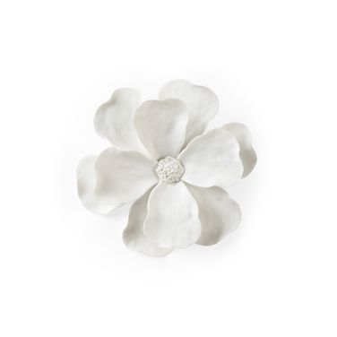 Camellia Wall Flower In White and Cream
