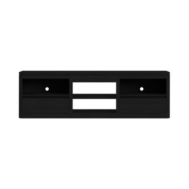 Camelot 82 Inch TV Console without Fireplace Insert In Black