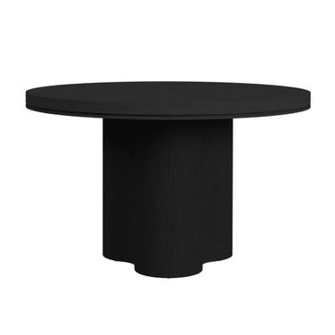 Camelot Round Dining Table In Black