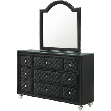 Cameo Dresser Mirror In Black