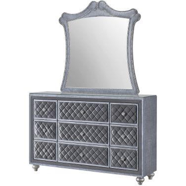 Cameo Dresser Mirror In Gray
